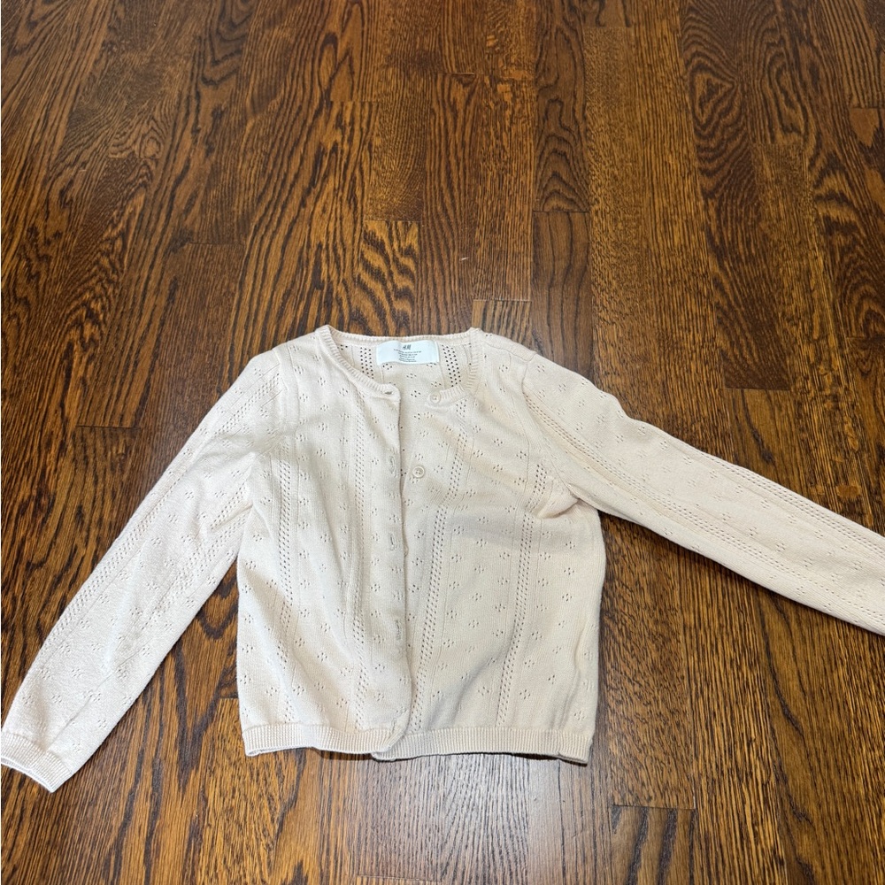 H&M Pointelle toddler cardigan sweater
